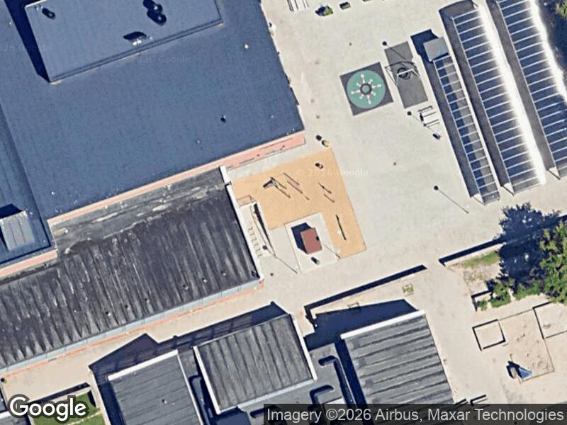 Satellitfoto af Legepladsen v. Lystrup Centervej