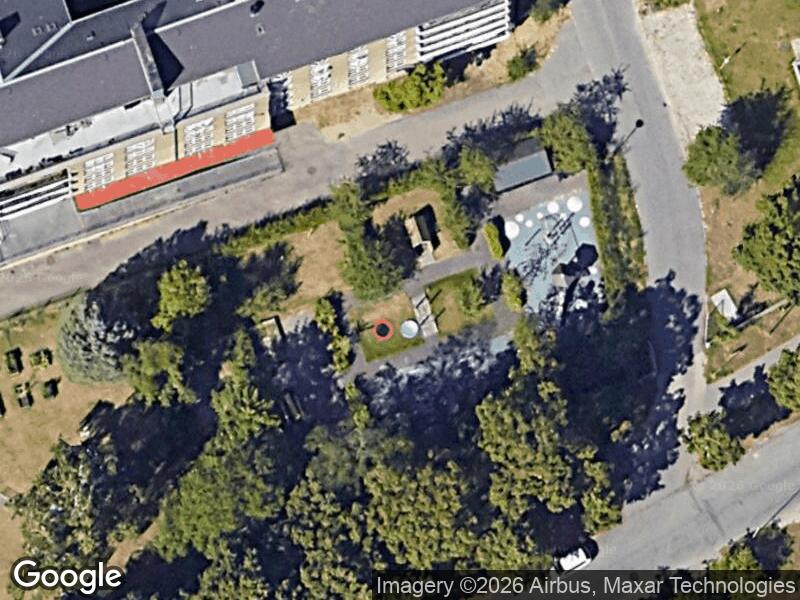 Satellitfoto af Legepladsen v. Hans Knudsens Plads