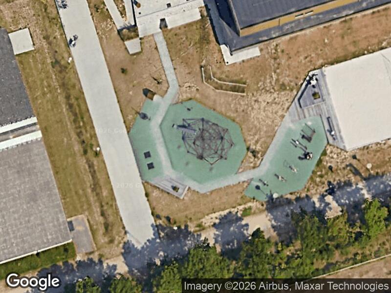 Satellitfoto af Lege- og aktivitetsområde ved Vestamager Svømmehal