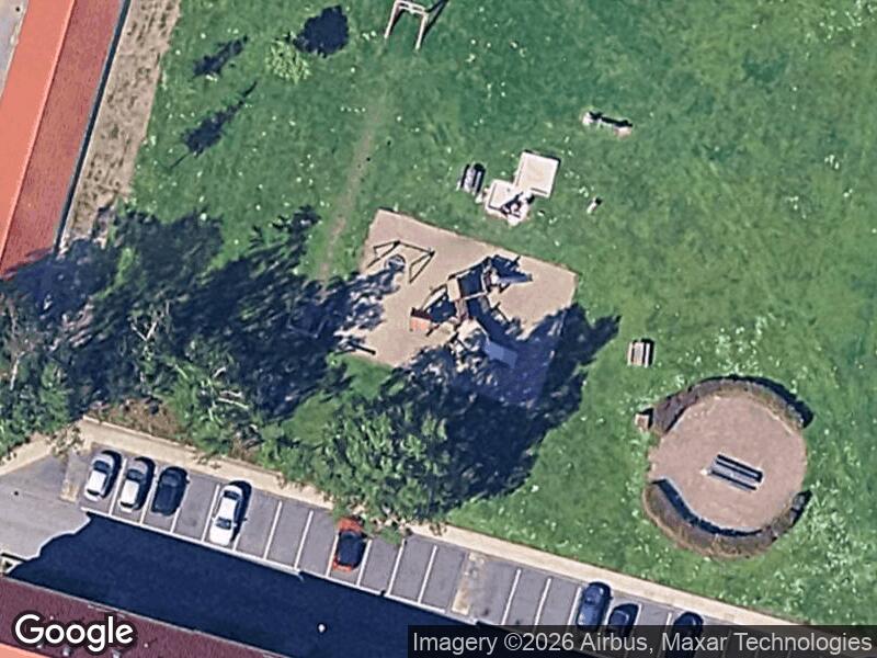 Satellitfoto af Legepladsen v. Tranevænget