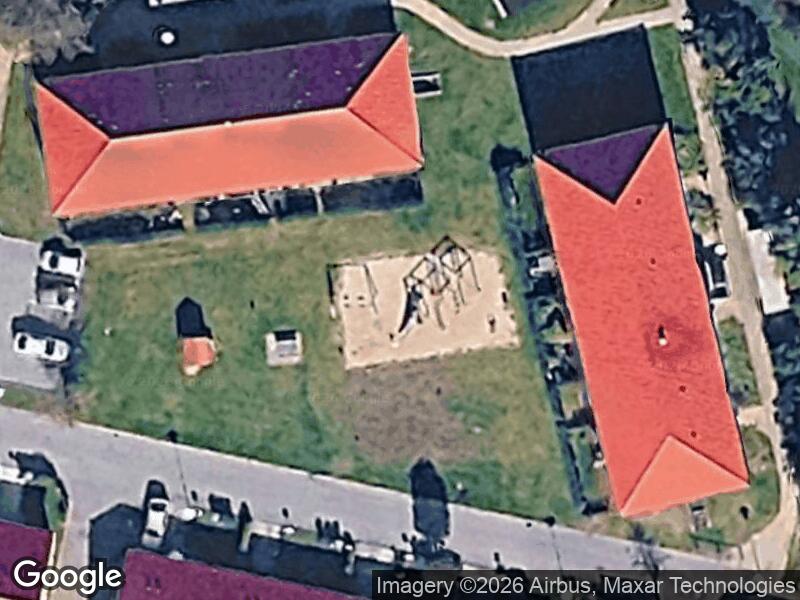 Satellitfoto af Legepladsen v. Røde Kro