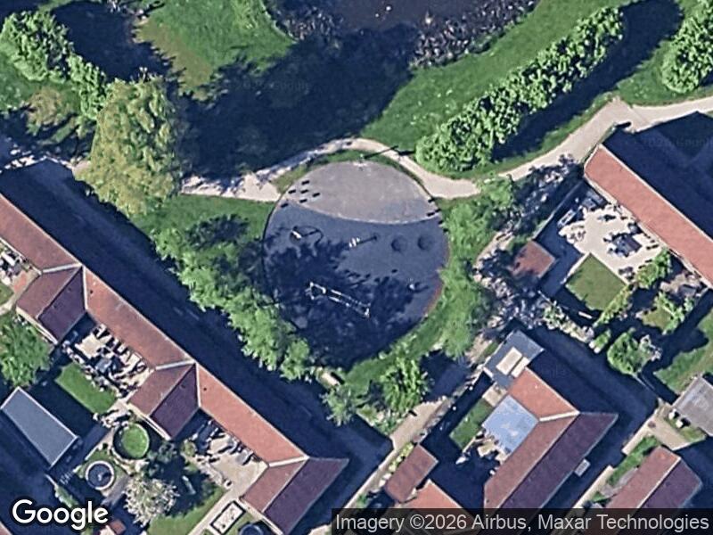 Satellitfoto af Legepladsen v. Kærgangen