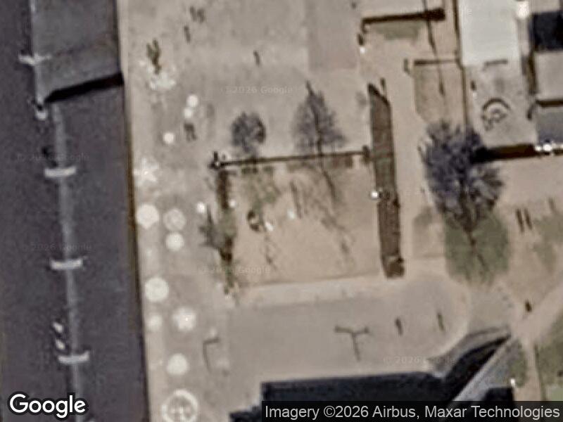 Satellitfoto af Legepladsen ved Virklund Skole