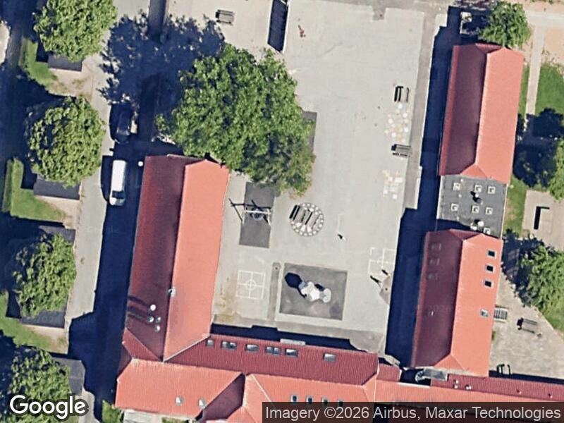 Satellitfoto af Legepladsen v. M.P. Hansens Vej