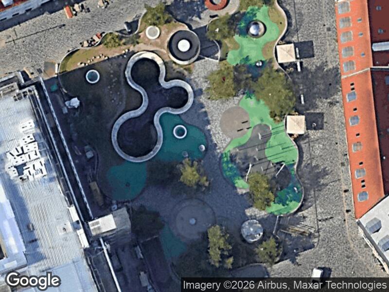 Satellitfoto af Legepladsen på Hauser Plads