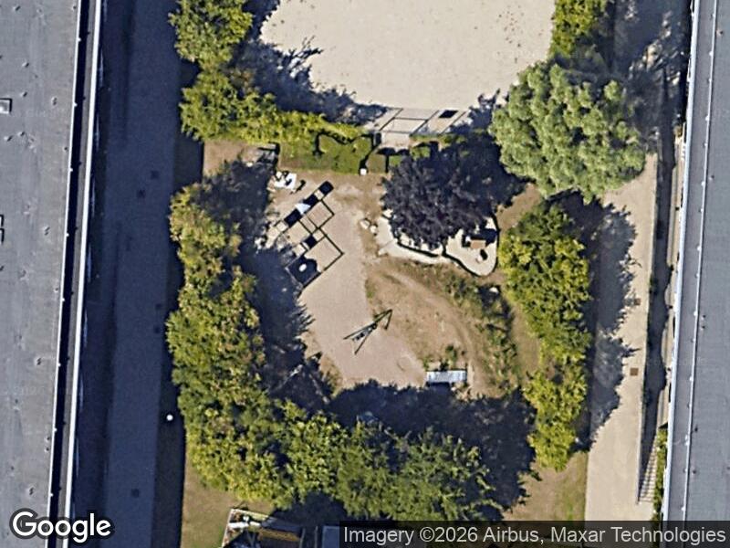 Satellitfoto af Legepladsen v. Rymarksvej