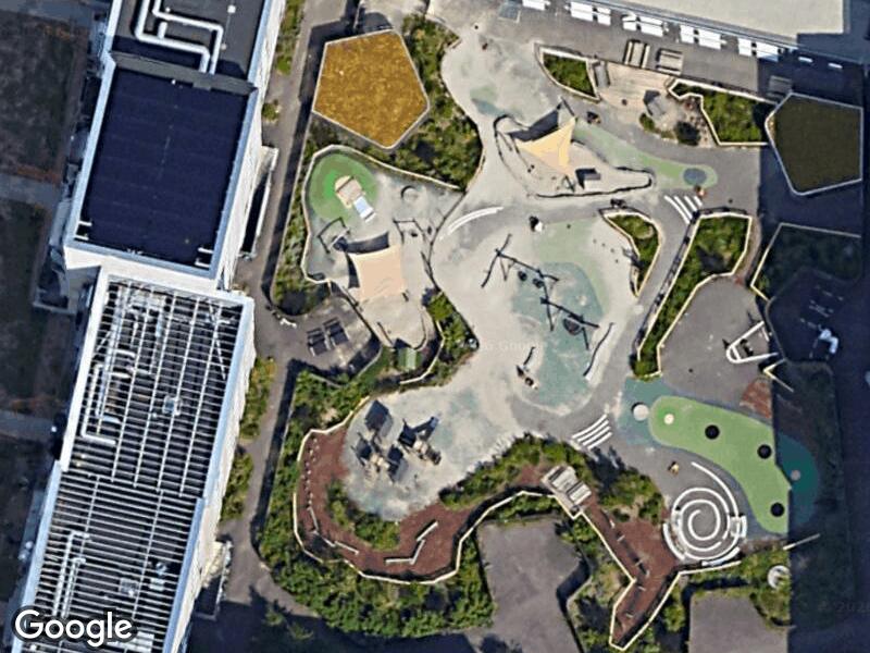 Satellitfoto af Legepladsen v. Else Alfelts Vej