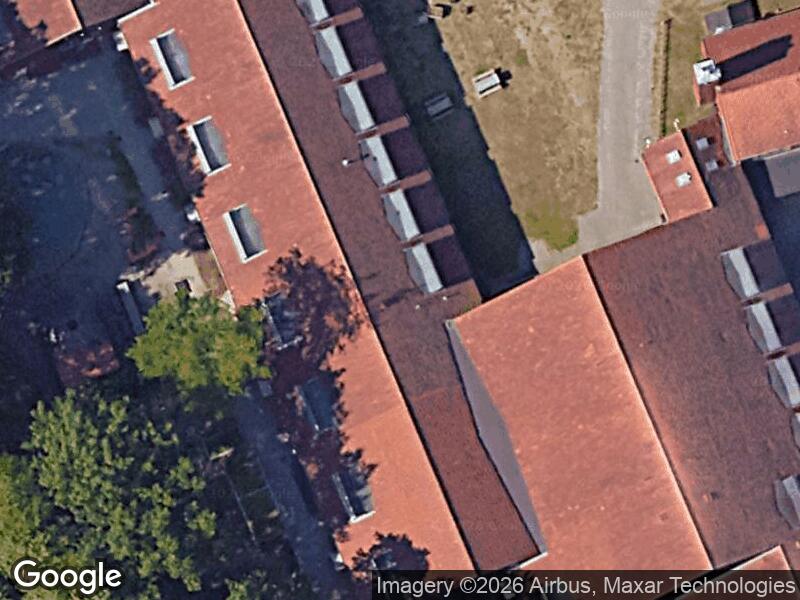 Satellitfoto af Stengård Skoles legeplads