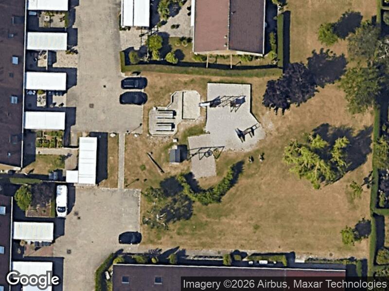 Satellitfoto af Legepladsen v. Ved Lindelund