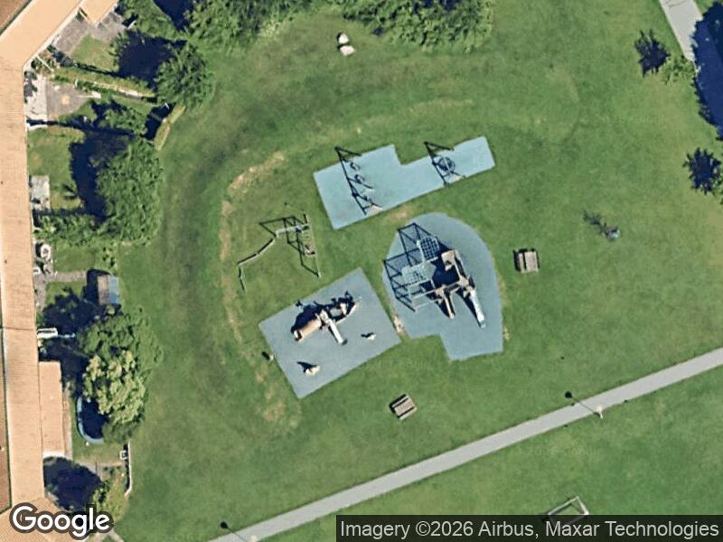Satellitfoto af Legepladsen v. Vejlby Toften