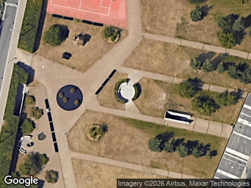 Satellitfoto af Legepladsen v. Tom Kristensens Vej