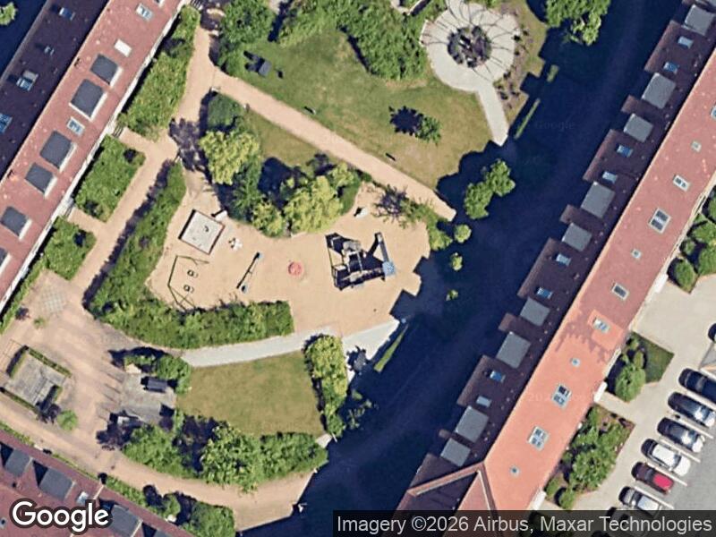Satellitfoto af Legepladsen v. Martin Vahls Vej