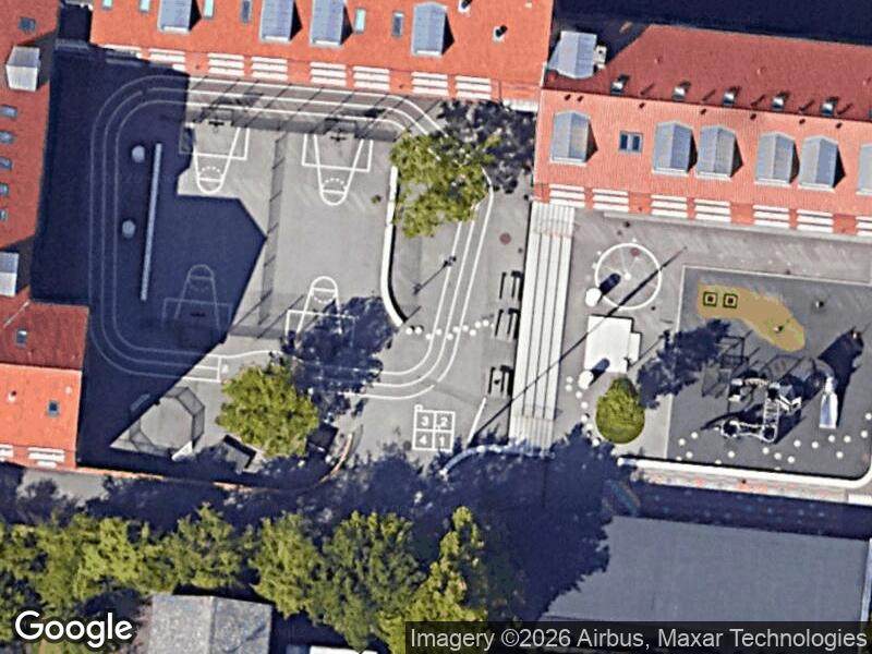 Satellitfoto af Legepladsen v. Frederiksborgvej