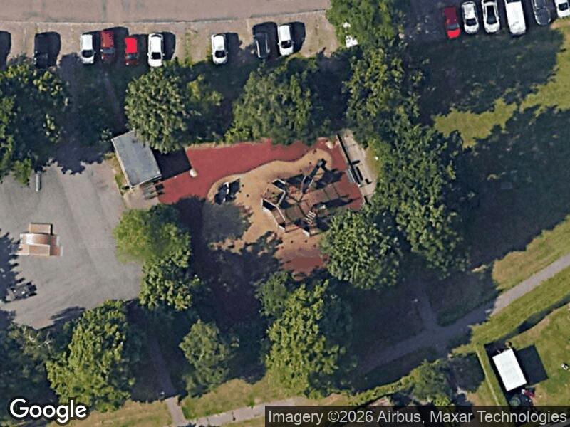 Satellitfoto af Rødovre parkvej legeplads
