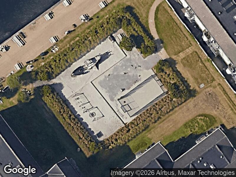 Satellitfoto af Legepladsen v. Strandgade