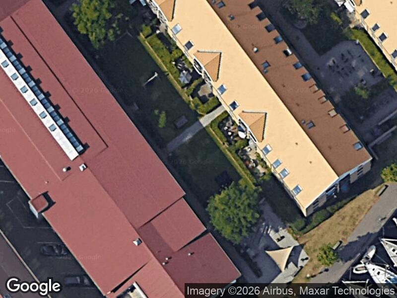 Satellitfoto af Legepladsen v. Strandgade